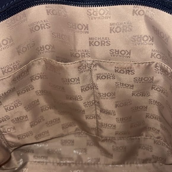 Michael Michael Kors Blue Laptop Saffiano Leather Tote GUC - Picture 9 of 10